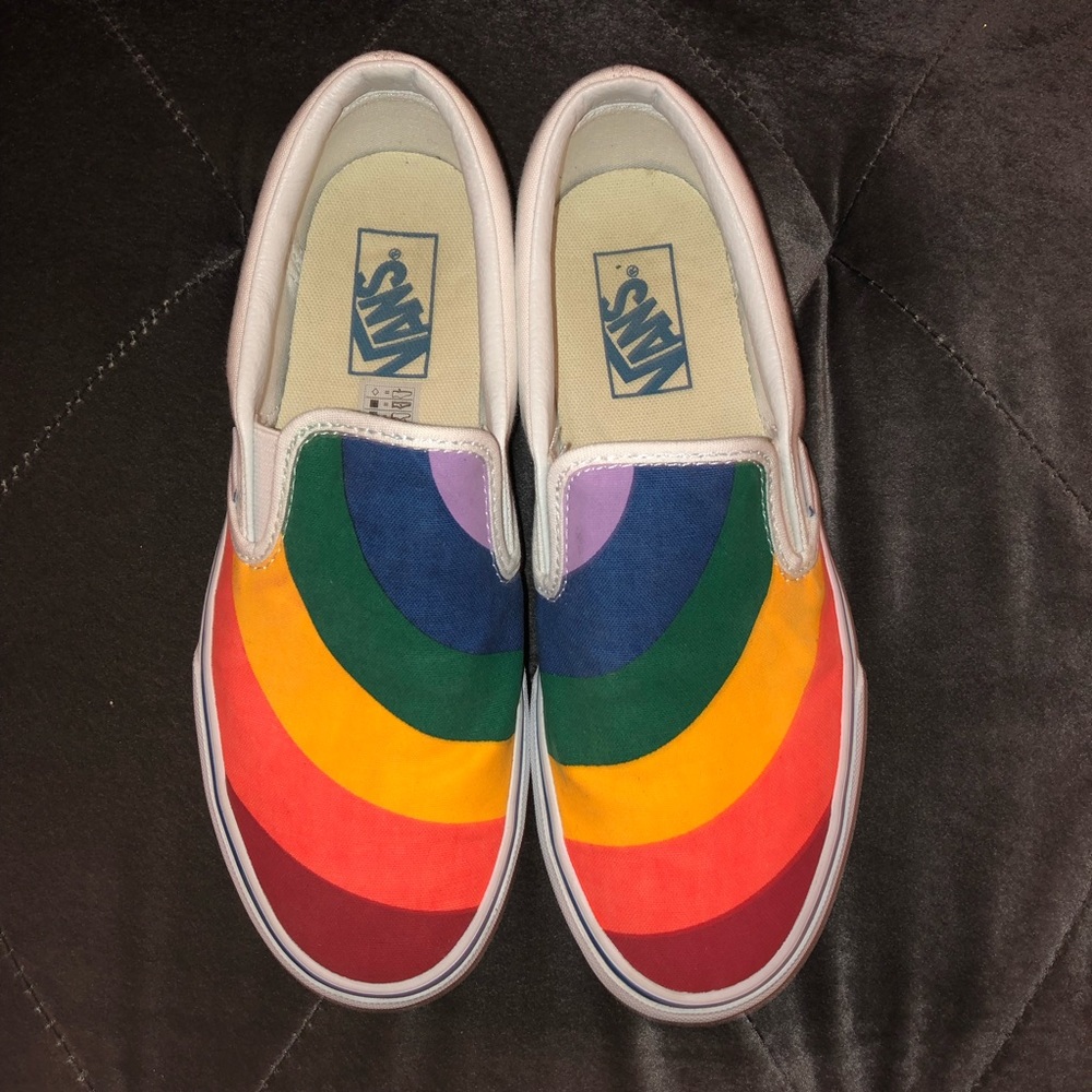 Limited edition rainbow vans